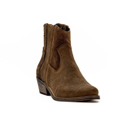 Botim Camurça Brown estilo Rústico Cubanas