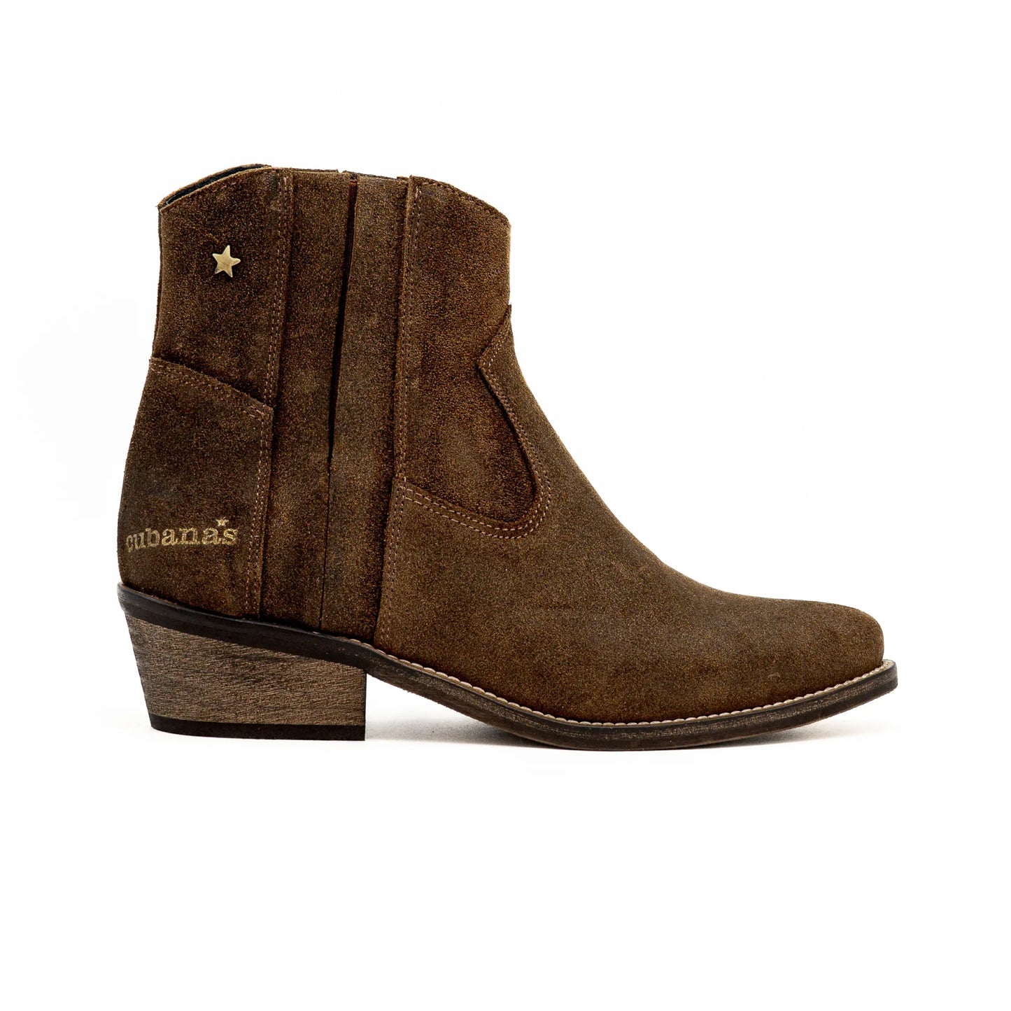 Botim Camurça Brown estilo Rústico Cubanas