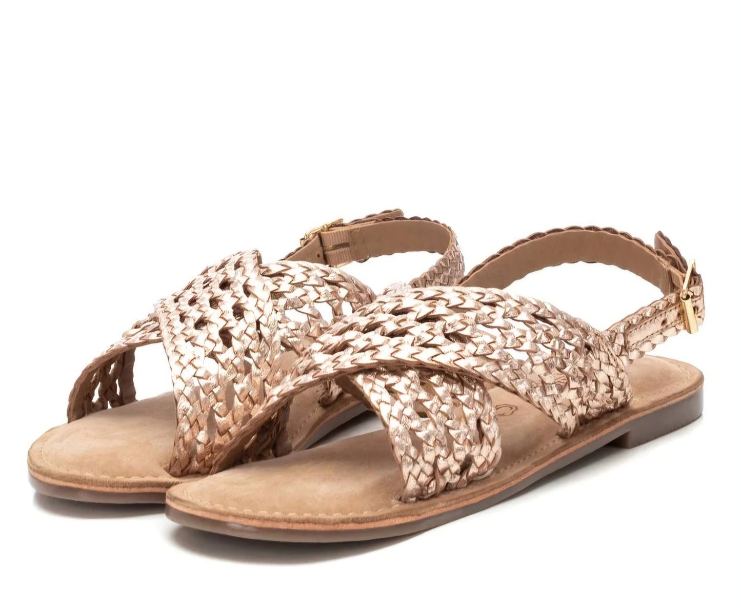 Sandália Rasa Rose Gold Carmela