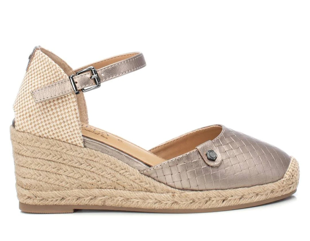 Espadrilha Cunha e pele Carmela
