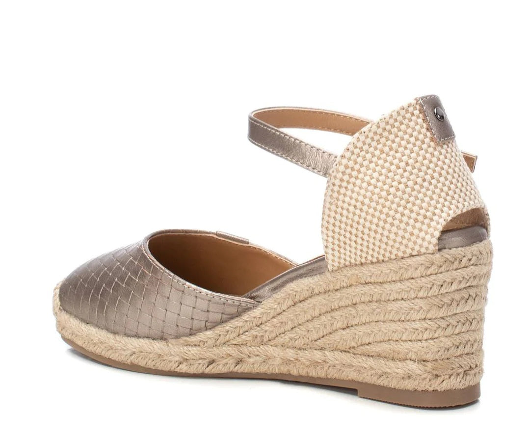 Espadrilha Cunha e pele Carmela