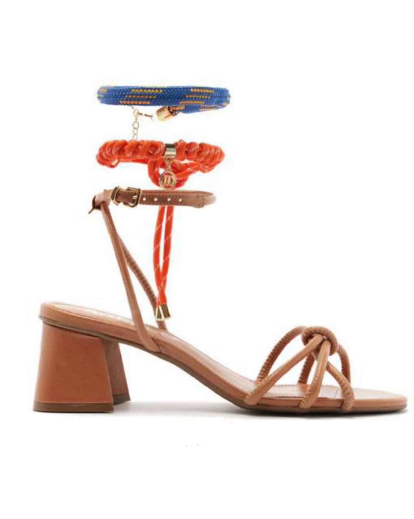 Sandália Tacão com Pulseiras Tornozelo Arezzo