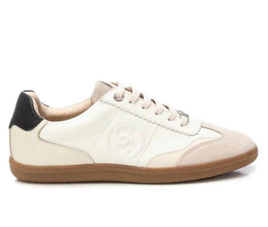 Ténis pele cor gelo City Style Carmela