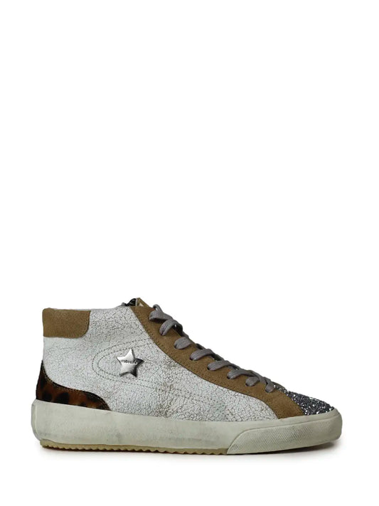Must Have - Ténis Pele Branca e Glitter Cubanas