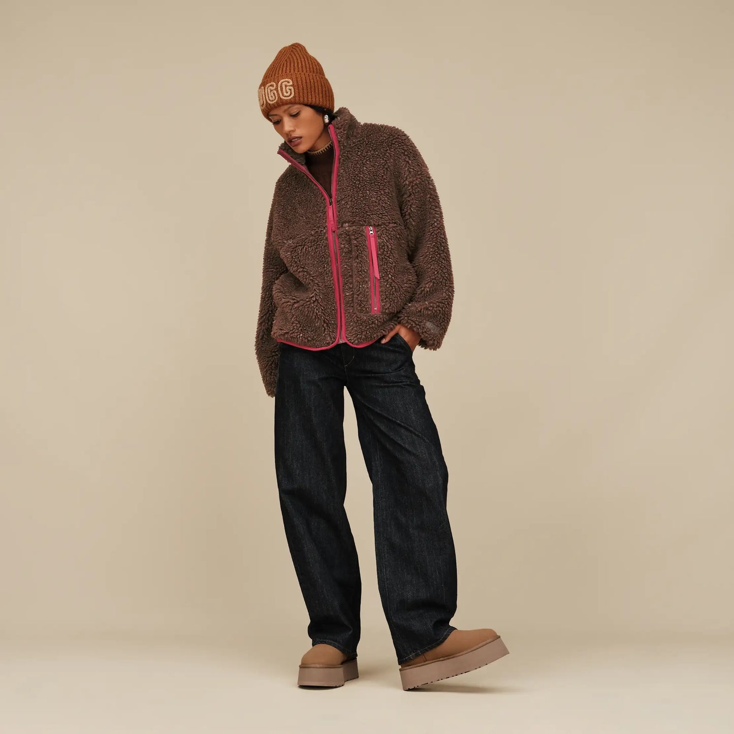 HERE AGAIN! UGG Platform Mini Dipper Chestnut