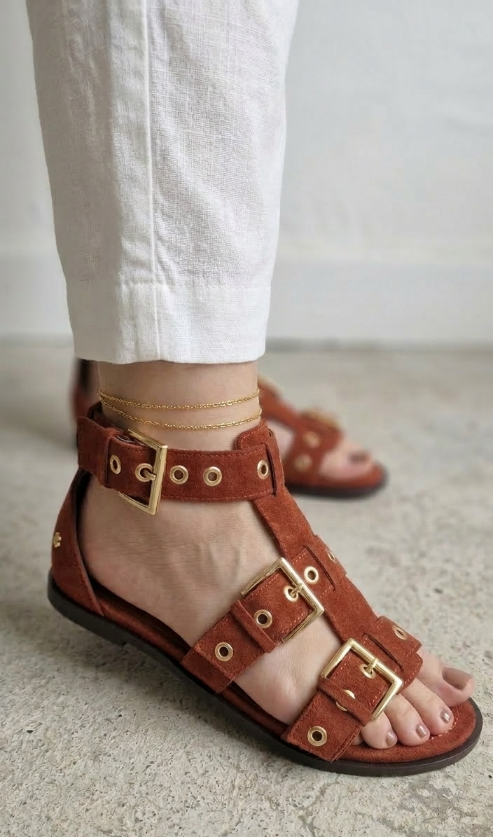 Sandália Cubanas Estilo Grego