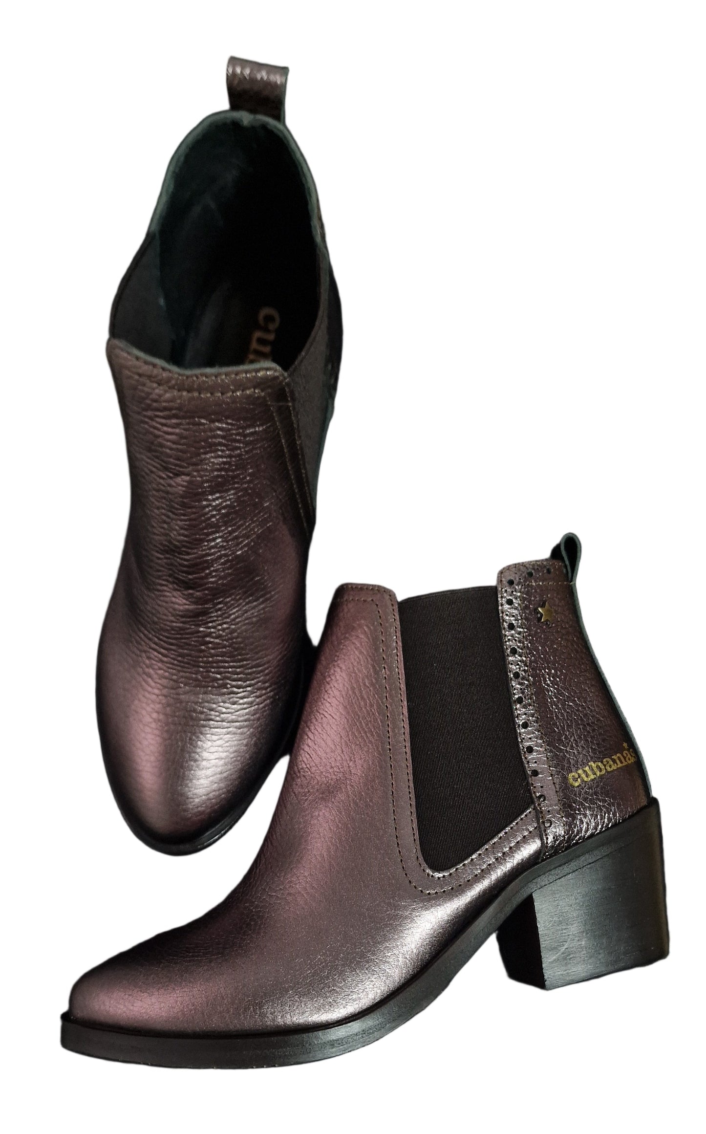 Botim Cubanas Metalizado Down Brown