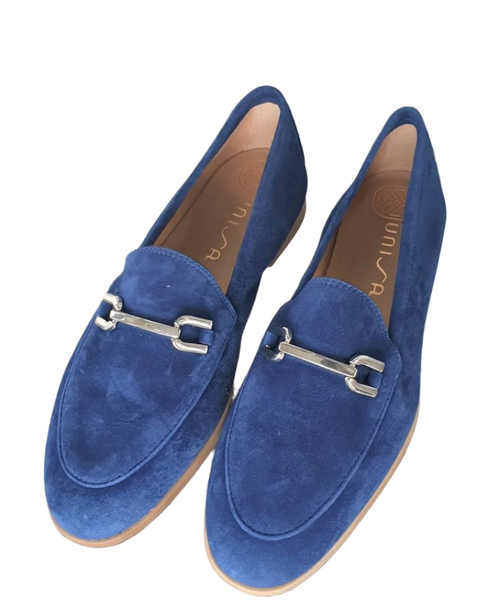 Loafer Unisa camurça azul