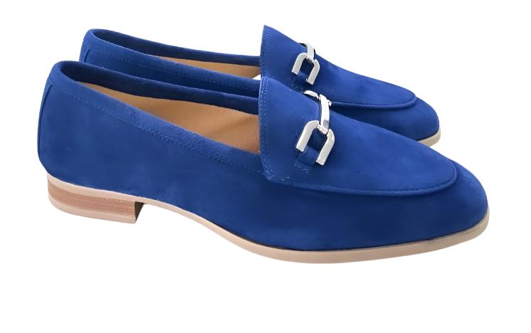 Loafer Unisa camurça azul