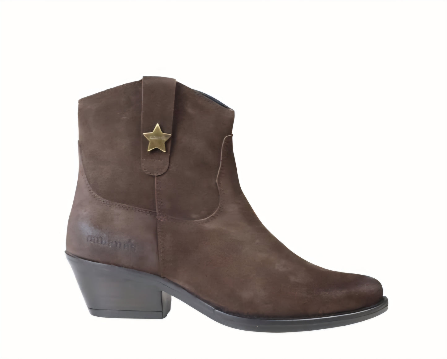 Must Have! Botim Estilo Texana em Camurça cor Chocolate  Cubanas